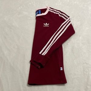 Red long sleeve Adidas shirt